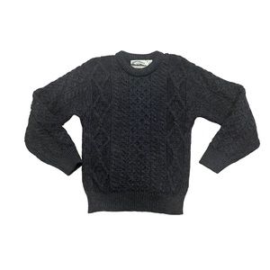 Aran Crafts Ireland 100% Wool Cable Knit Sweater XS Pullover Men's Women's